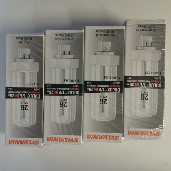 LOT of 4 NEW Sylvania  Dulux T/E IN 26w Amalgam Compact Fluorescent Bulb 20879 - Picture 1 of 1